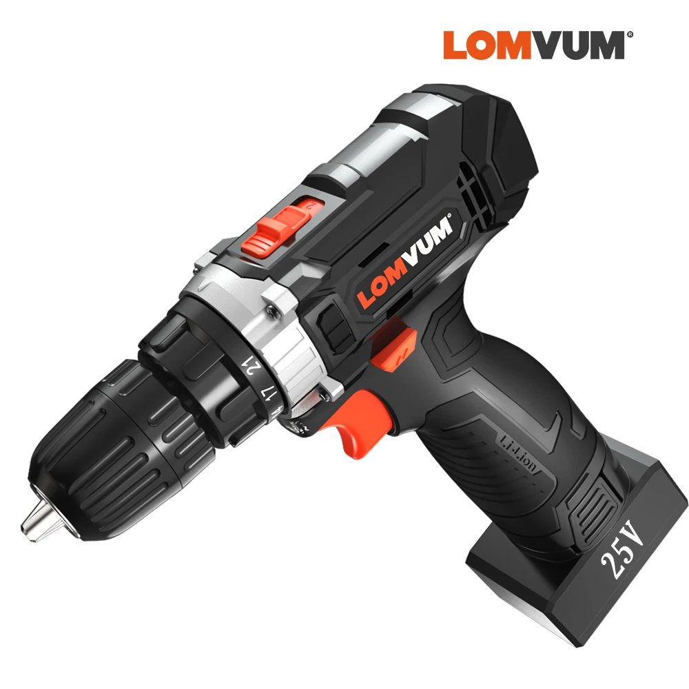 LOMVUM Electric Drill Digital Rechargeable
