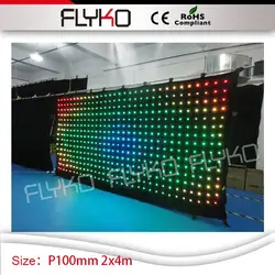 Для вечеринок и ночных клубов шоу на сцене P10 LED Видео Фон 7ft по 14ft Бесплатная церкви оборудования под занавес свет