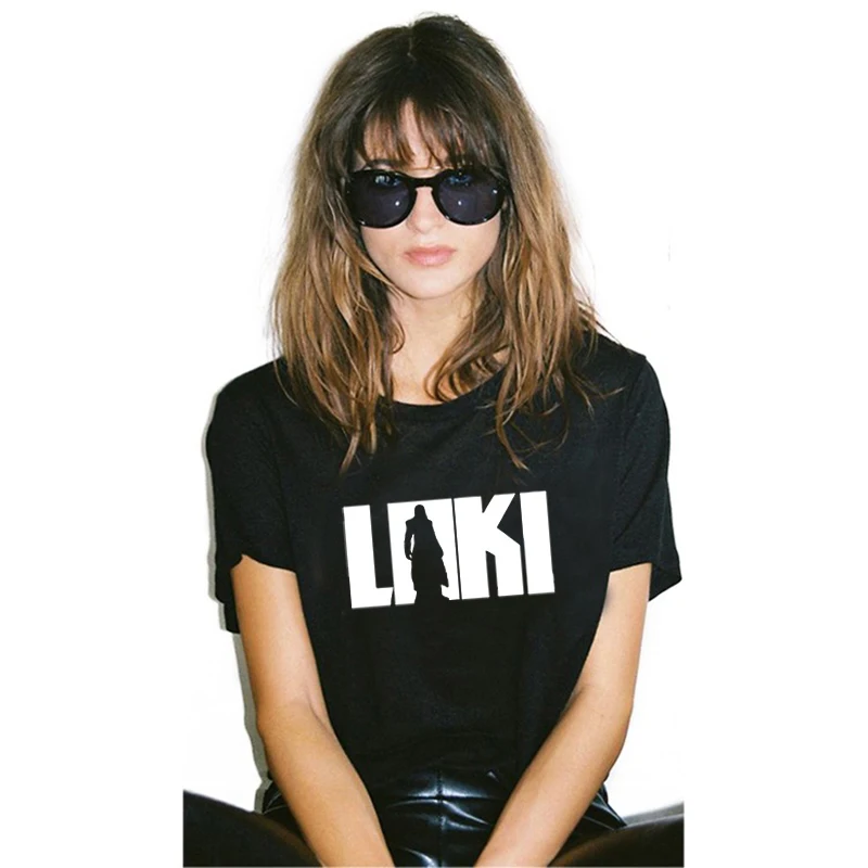 

loki tshirt woman anime vogue t shirt women angel shirt funny kawaii letter print graphic tee 2019 summer top black t-shirt