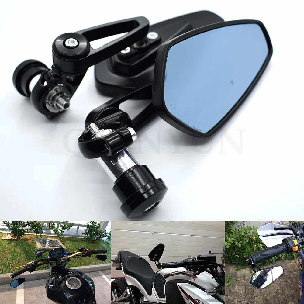 

Universal 7/8"" 22mm handle bar motorcycle bar end mirror Motorcycle Mirror For Triumph BONNEVILLE T120 THRUXTON STREET TWIN SBR