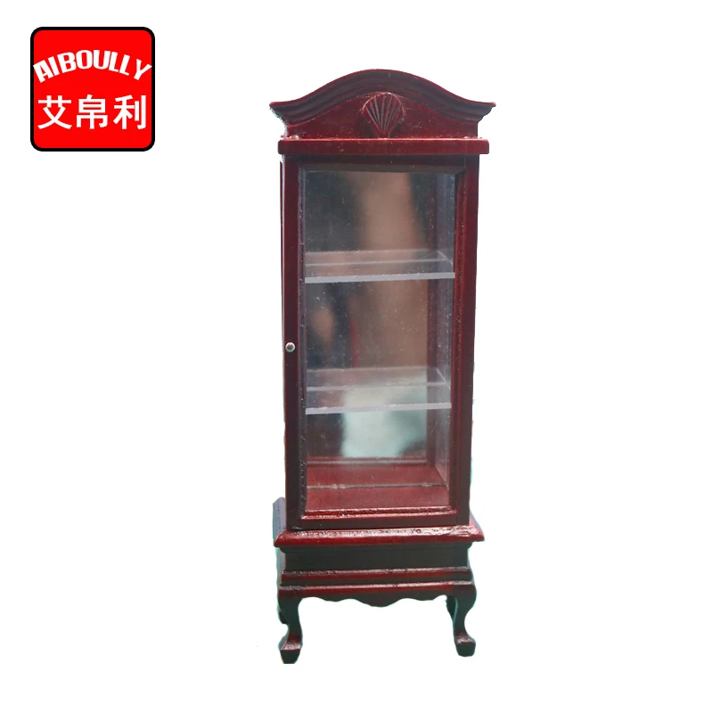 

1:12 Wooden Retro Mini Dollhouse doll furniture Showcase Model House Props Dollhouse Furniture Accessories Doll House Use