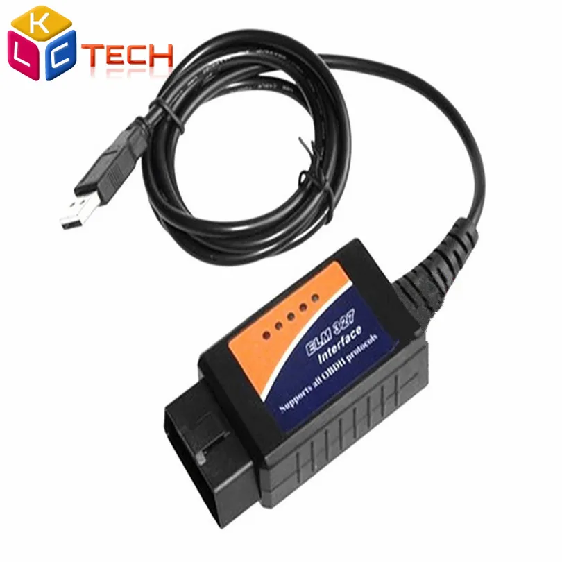 Самые низкие цены Лучшее качество ELM 327 USB V1.5 Интерфейс сканер OBD2 OBD II Авто диагностический инструмент usb elm327