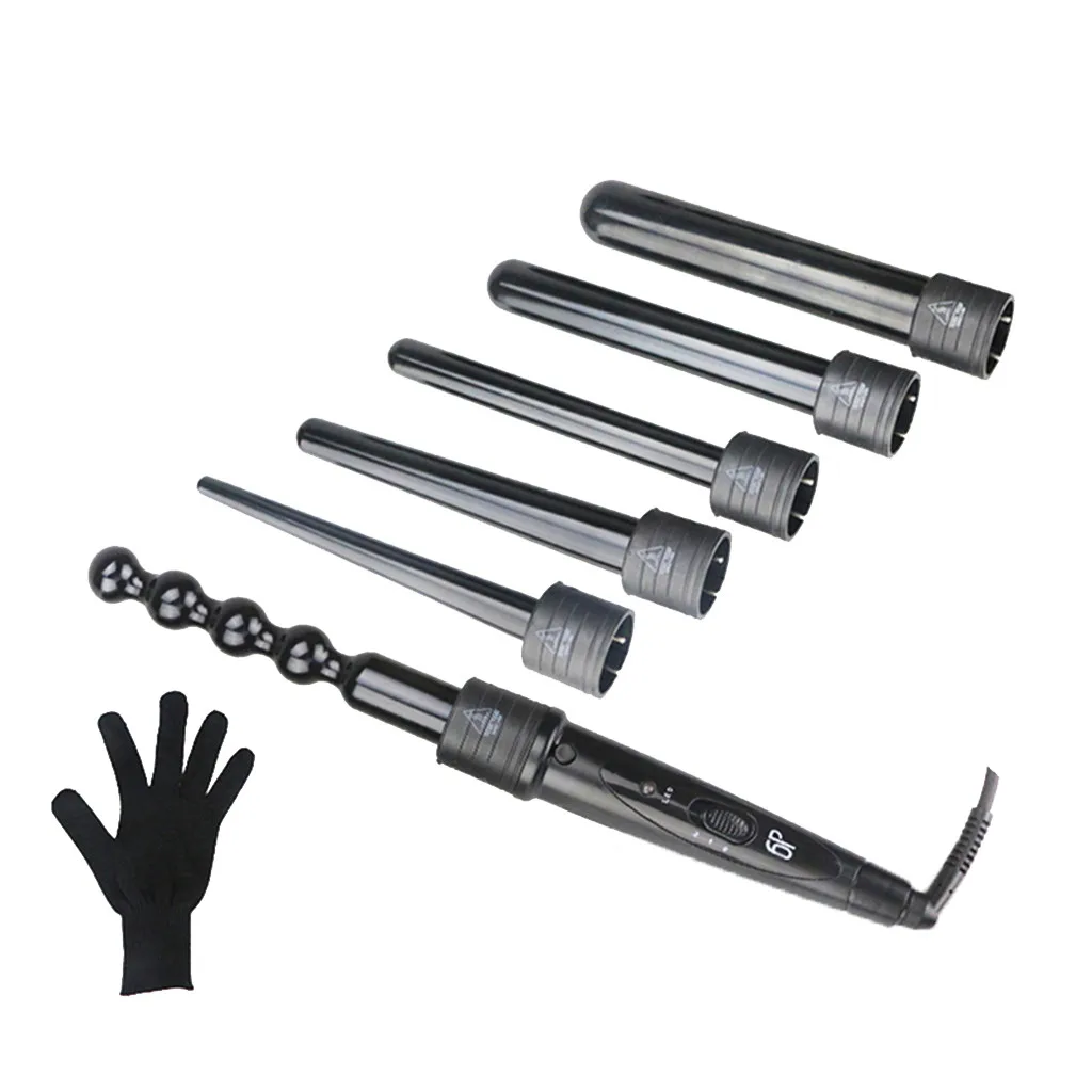 

New 6 in 1 Multifunction hair curler Curling Iron Wand Hair Curler Set Interchangeable Barrel Tourmaline Magic Iron Hair Styler