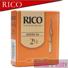 RICO Derppde сопрано Си-мажор Sax сила тростника 2,5#, 3,0# оранжевая коробка из 10