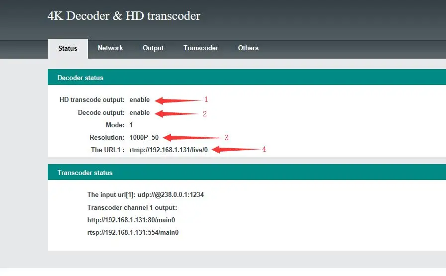 Kunuomagic H.264/H.265 4K HTTP/RTSP/RTMP/HLS IP к H.264 1080 P/720/SD IP и HDMI Out декодер IPTV потоковый транскодер