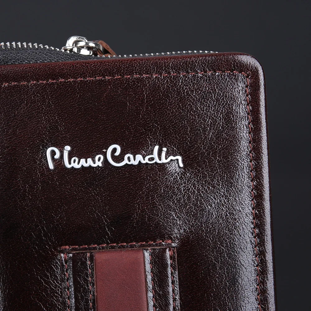 

PierreCardin Casual Reticule Bag Man Bag Genuine Leather Bag Strap For Samsung Galaxy Note 8 7 5 4 Pouch Mobile Phone Case Cover