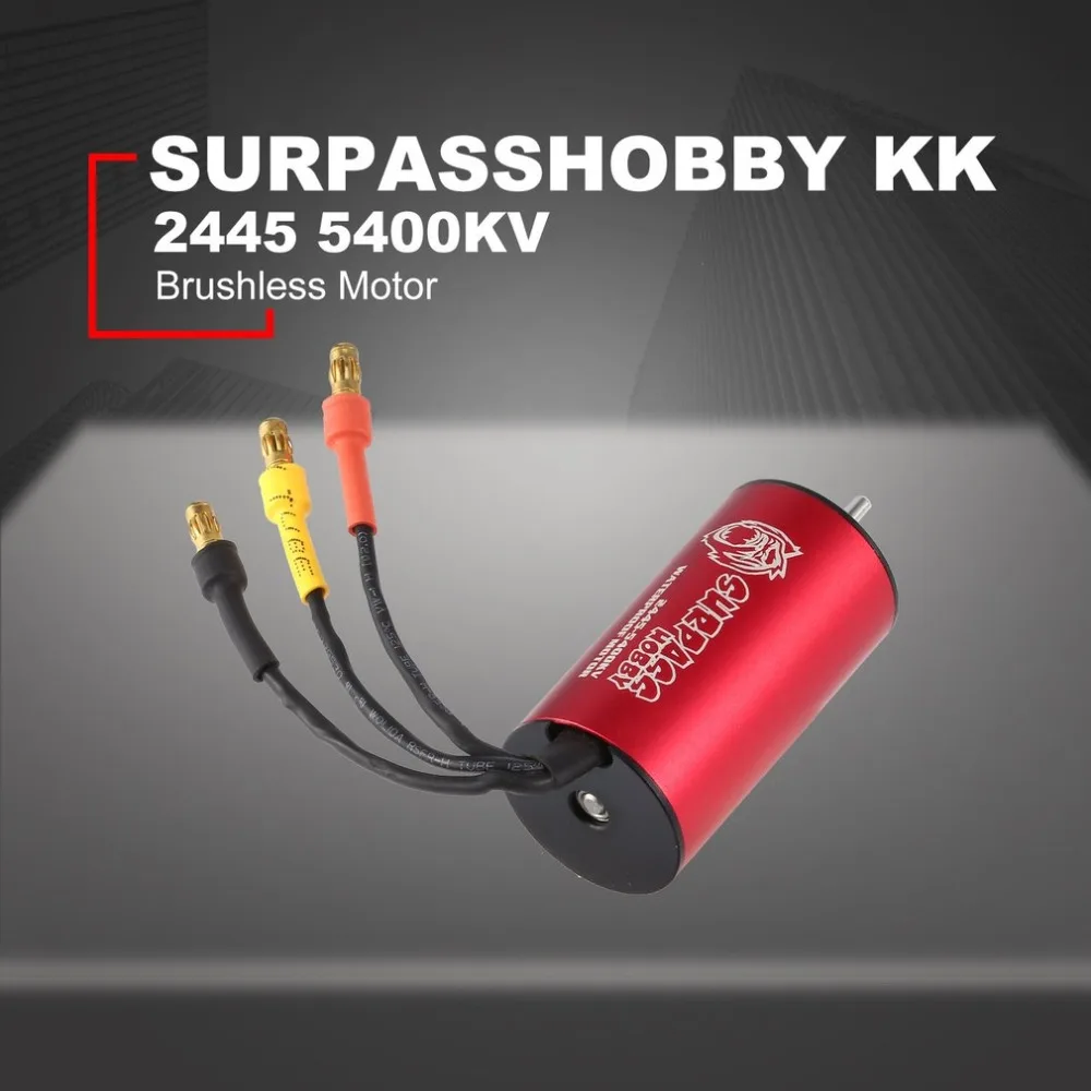 SURPASSHOBBY KK 2445 6080KV 3000KV бесщеточный мотор 2 S для Traxxas/HSP 1: 16RC Дрифт Гонки скалолазание