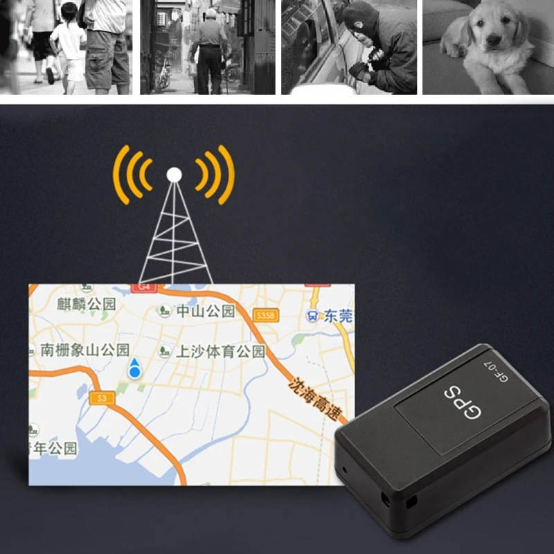 Vehemo GF 07 1pc Авто Мини GPS трекер мини локатор портативный автомобильный Магнитный