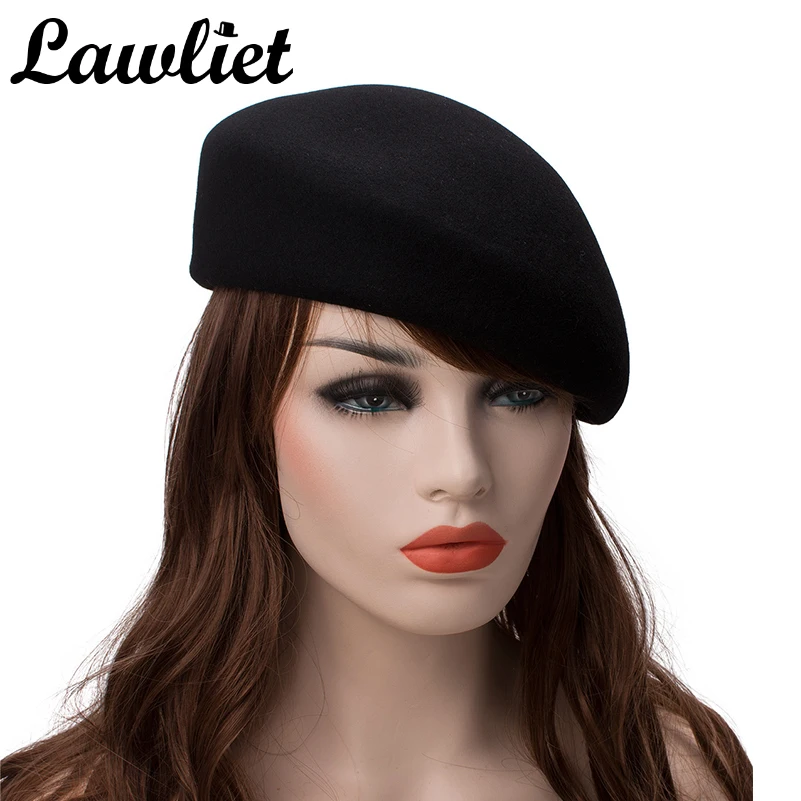 Najtaniej Wysokiej jakości beret czapka stałe kobiety mężczyźni Unisex 100% wełna czuł pochylenia zimowe berety kopuła i same Boina Feminino kapelusz artysta płaska czapka