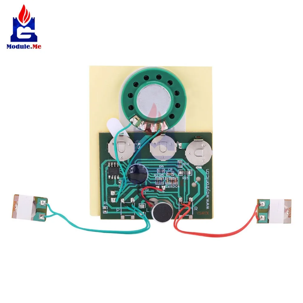 

DIY Kit 30 Seconds Voice Module Breadboard Voice/Music Record/Recorder Board Music Programming Board Button with Cable