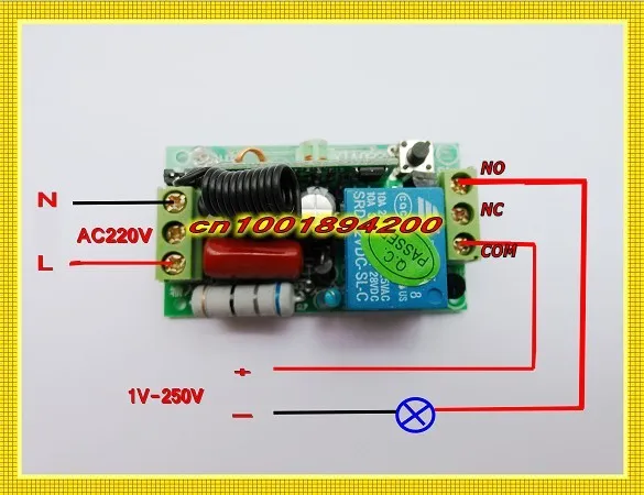 AC 220V 18CH Remote Switch 10A Relay Receiver Transmitter 315/433 RF LED Lamp Bulb Lighting Wireless Switch Smart Home ASK