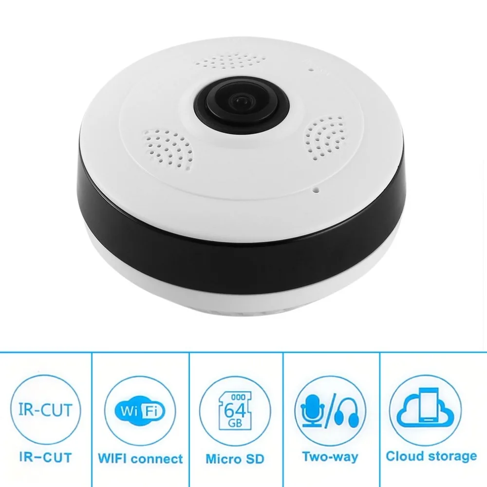 

NEW WiFi Panoramic Camera 360 Degree 1.3MP 960P HD Wireless Surveillance IP Network Home Security WiFi Monitor Camera