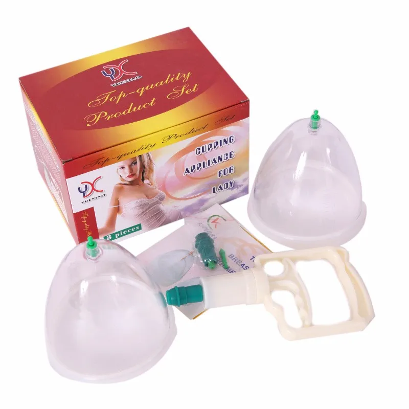 

Dual Big Breast Cup Enlargement Vacuum Pump Suction Cups Cupping Set Female Breasts Enhancer Bra Bigger Size Enhancement Pumps