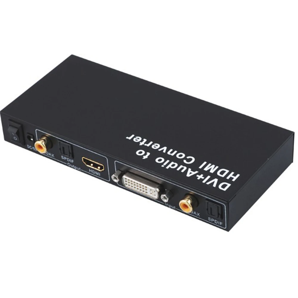 Преобразователь DVI в HDMI цифровой аудио коаксиальный/Spdif и поддержка до 1080p/1920x1200| |