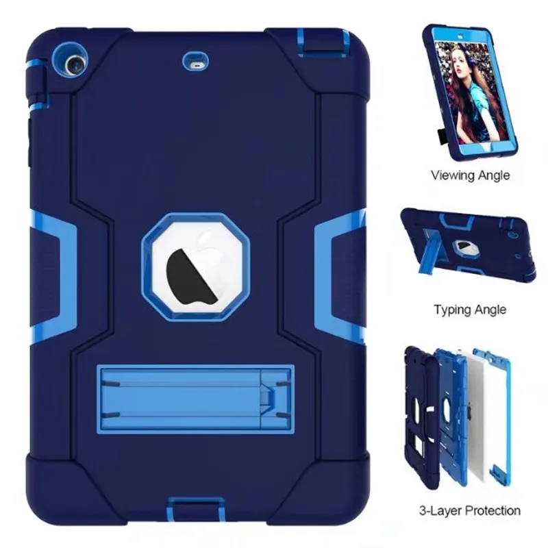 Роскошные Heavy Duty Жесткий Броня Противоударная защита чехол для нового iPad 9.7