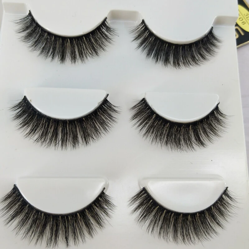 Pure Hand Cotton Thread False Eyelashes Messy Soft Natural Thick Fake