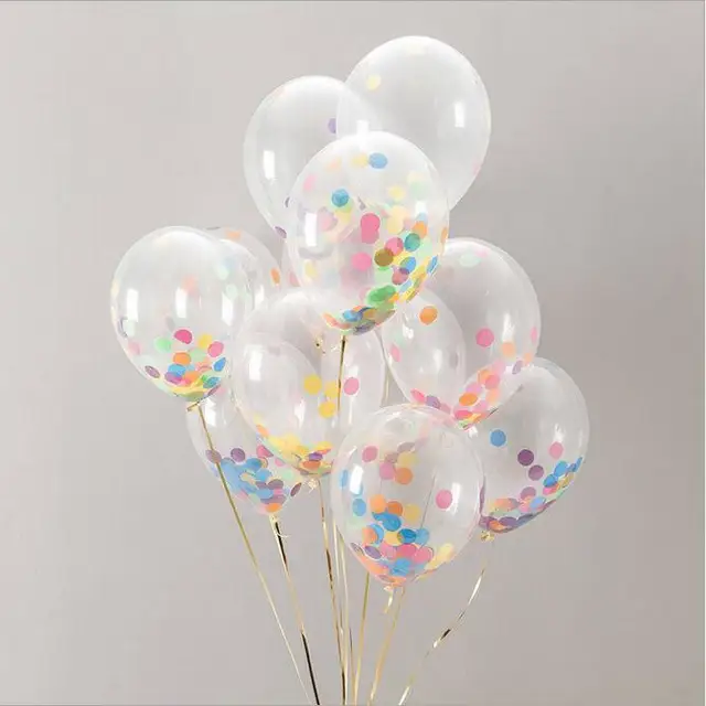 12inch Mixed Color Confetti Balloon Wedding Party Decoration Baby 12inch Mixed Color Confetti Balloon Wedding Party Decoration Baby
