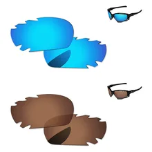 Медь Brown& Ice Blue 2 пары Поляризованные замены линзы для Jawbone Солнцезащитные очки с отверстиями Frame UVA и UVB Защита