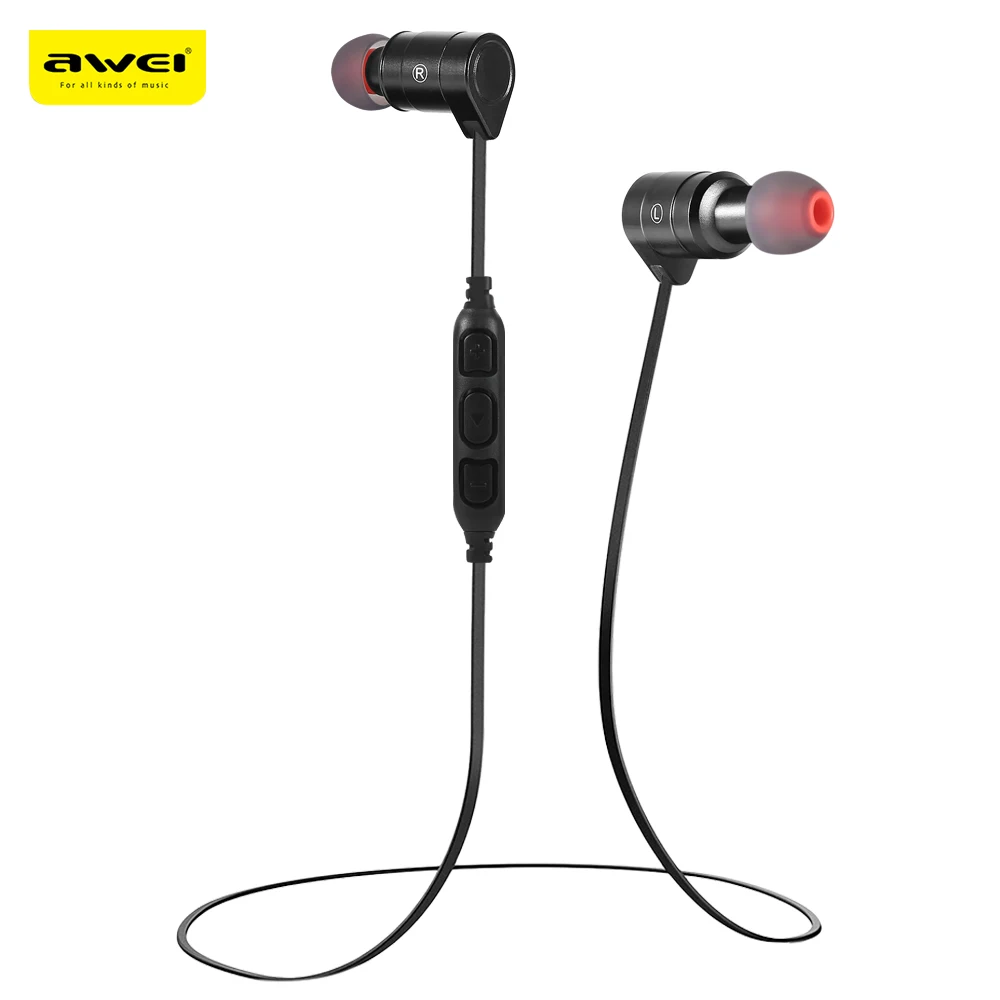 

Awei AK3 Waterproof Magic Magnet Attraction Bluetooth 4.1 Headset In-Ear Sports Earphone With Microphone Control PK A920BL