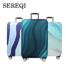 SEREQI полосатый дорожный багажный чехол для 18-32 дюймов, чехол для костюма, сумка для путешествий, защитный чехол для багажа, чехол для защиты от пыли, аксессуары для путешествий