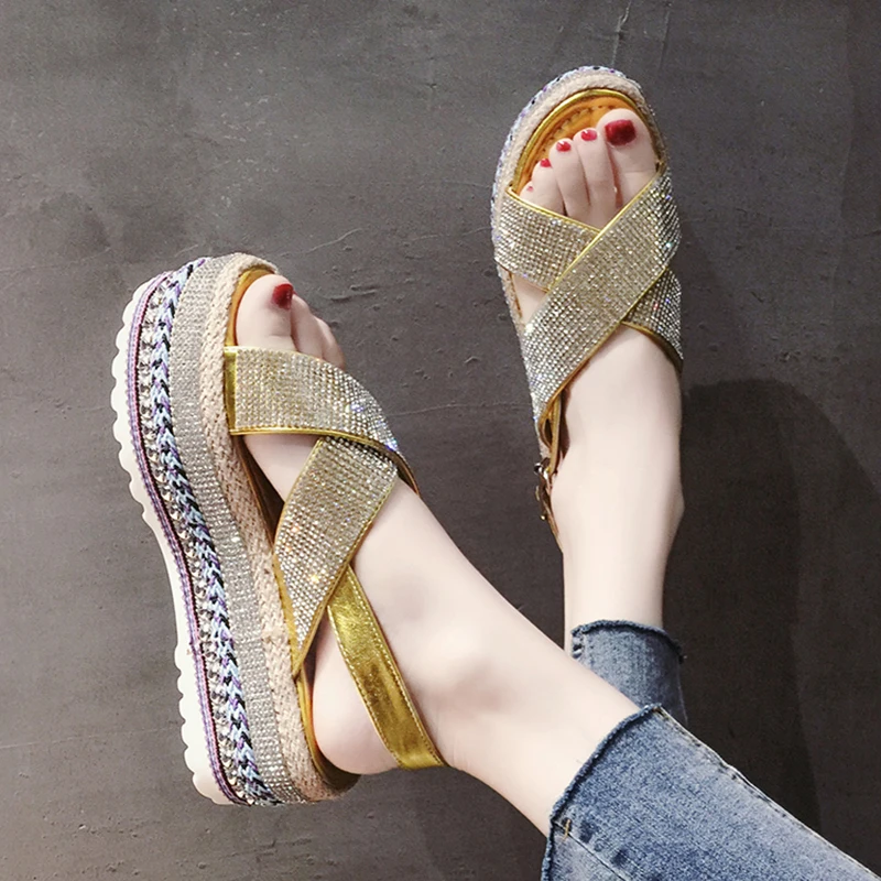 

Sexy Open-toed Women Sport Beach Sandals Wedge Hollow Out Women Sandals Outdoor Cool Platform Shoes Women Shoes595655226335