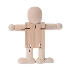 DIY Деревянный робот Рисунок Модель Дети Развивающие игрушки головоломки Детский сад Deformatable снятие стресса