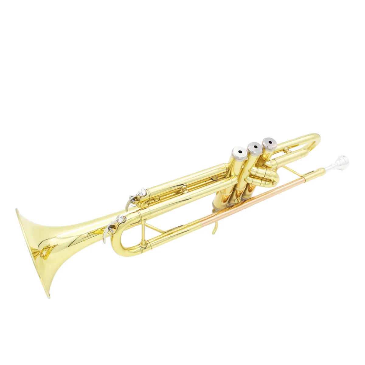 Профессиональные латунные Музыкальные инструменты труба с сумкой латунная Золотая труба цифровая Механическая сварочная труба музыка принимает