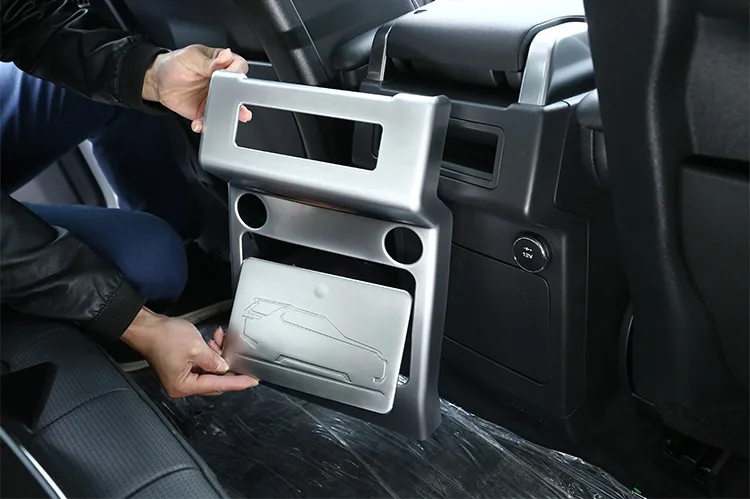 Для Land rover Дискавери 5 LR5 L462 ABS Матовый Интерьер заднего ряда кондиционер вентиляционное отверстие рамка Крышка отделка автомобильные аксессуары