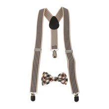 Adjustable Child Kids Suspender And Bow Tie Ring Bearer Bowtie Set Birthday Outfit Suspender Set for Boys and Girls decorative dart board king ring for boys and girls
