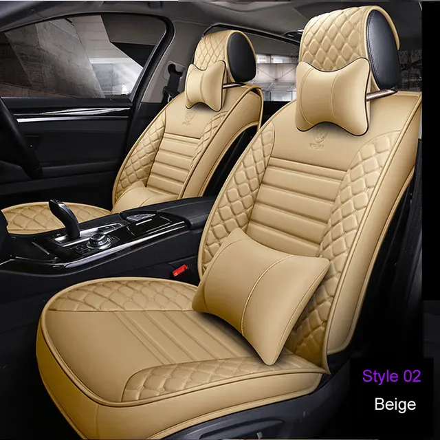 2019 Luxury PU Leather Car seat covers For Toyota Corolla Camry Rav4