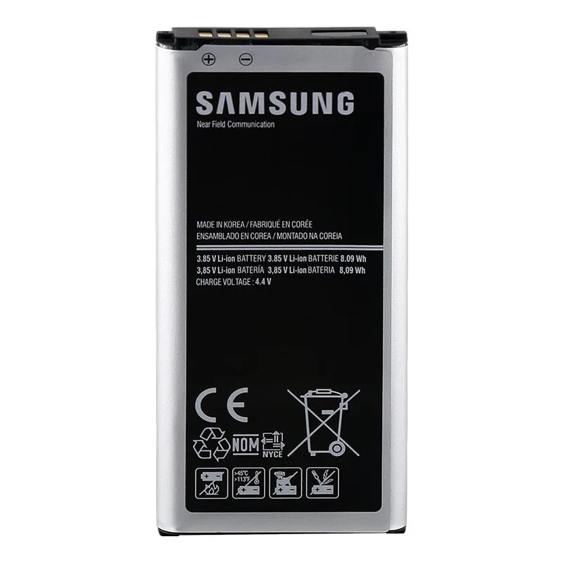 Samsung 100% оригинальный S5 мини Батарея для Galaxy G800 G800F G800H G800A G800Y G800R 2100 мА/ч EB BG800BBE с
