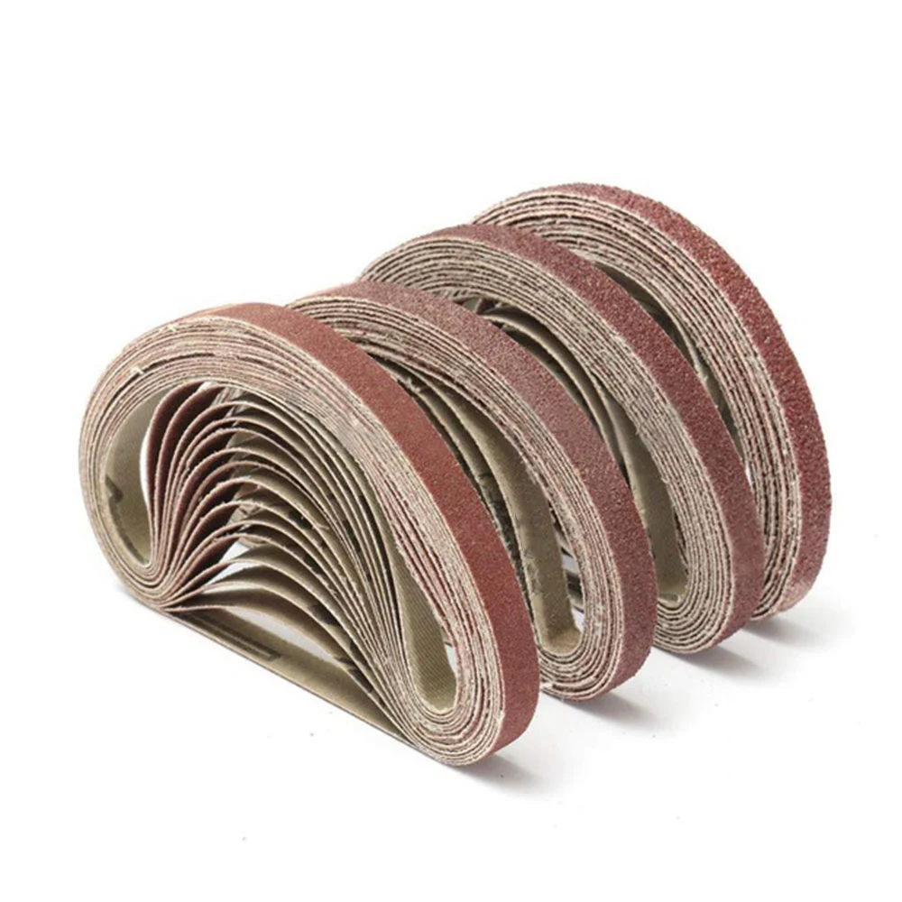 Lot De 5 Bandes Abrasives Pour Ponceuse à Bande - 457 X 75 Mm - Pour Le Travail Du Bois, Le Polissage Du Métal - Grain 60/80/100/120/240