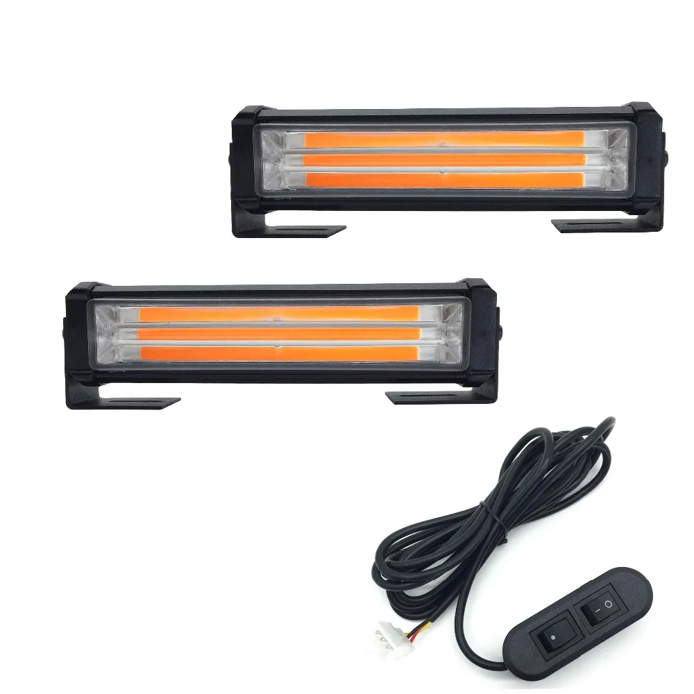 12V/24V 40 Вт светодиодный COB Автомобиля Решетка Strobe Flash Предупреждение светильник