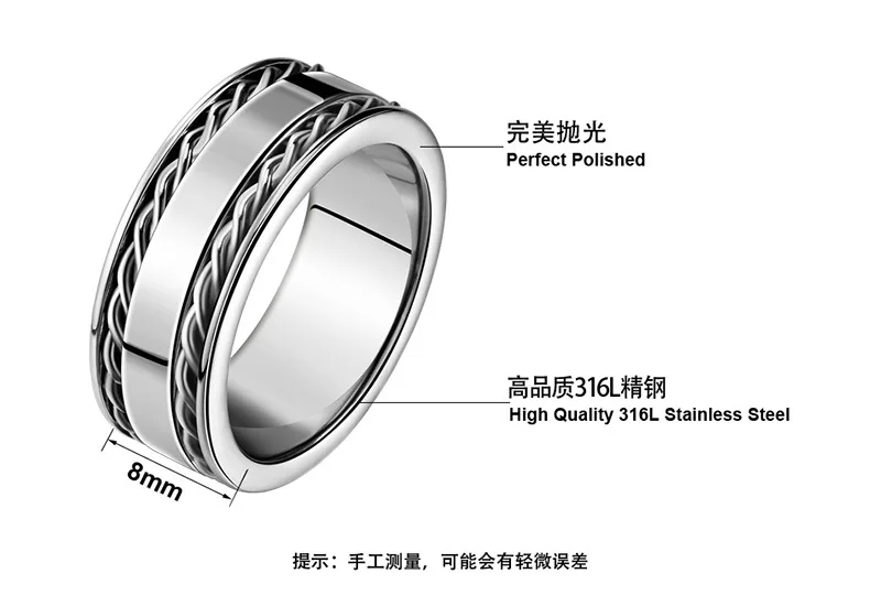 Anillo de dedo para hombres /& unisex Zircon anillos Blank /& azul carbon 17