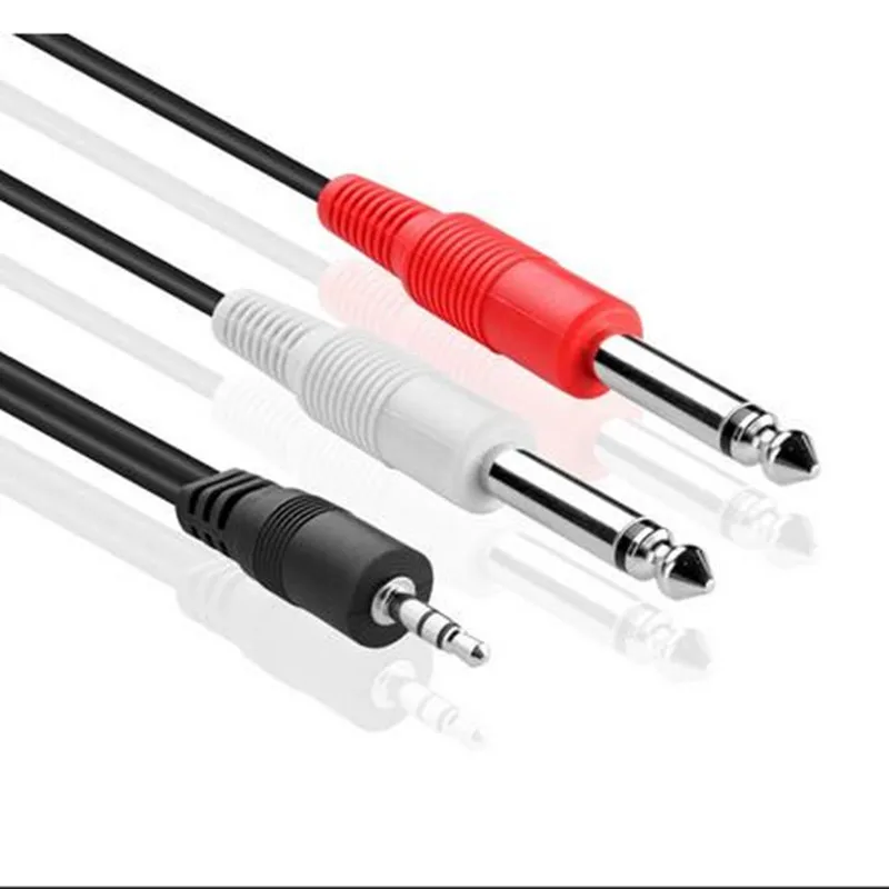 Стереокабель премиум класса LBSC 3 5 мм от TRS до Dual 1/4 дюймов TS|3.5 mm|cable trsstereo cable |