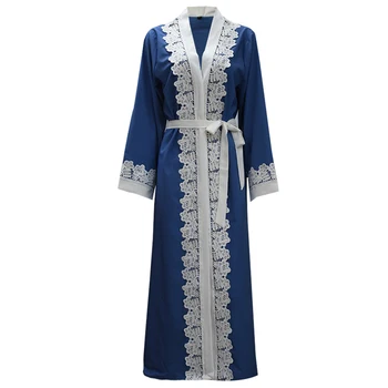 

Abaya Dubai Kaftan Muslim Hijab Dress Lace Kimono Cardigan Robe Qatar Caftan Marocain Abayas For Women Turkish Islamic Clothing