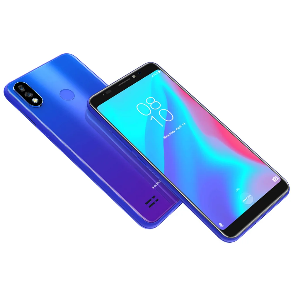 HOMTOM C8 5.5 inch HD+ 4G Smartphone 3000mAh 2GB RAM 16GB ROM Android 8.1 Quad Core Face ID Dual Back Cameras Mobile Cellphones
