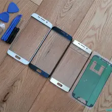 Передняя стеклянная линза для samsung S6 edge G925F G925A ЖК-дисплей внешняя Сенсорная панель Замена стекла+ наклейки+ Инструменты