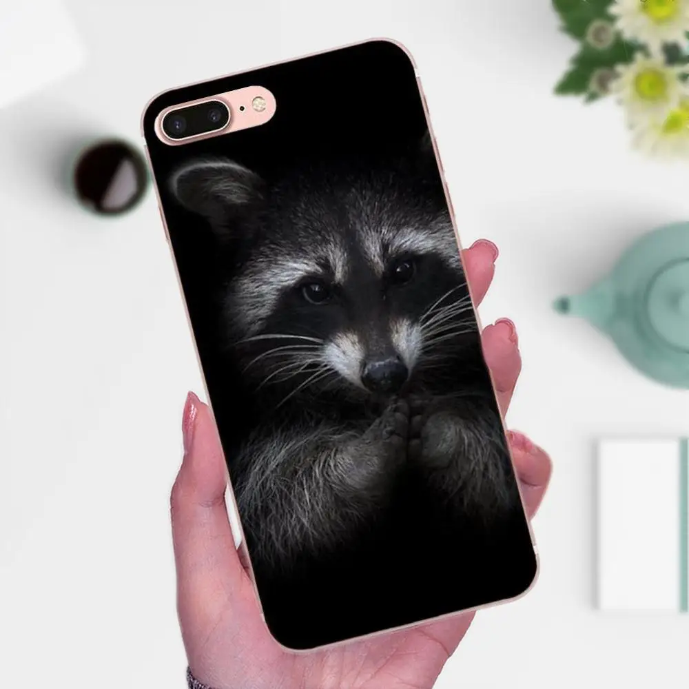 Эксклюзивный Мягкий Роскошный принт енота для Xiaomi Mi3 Mi4 Mi4C Mi4i Mi5 Mi 5S 5X 6 6X 8 SE A1 Max Mix 2