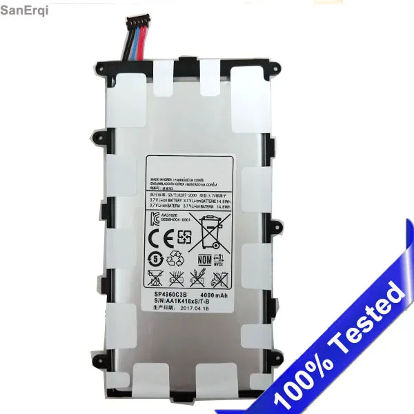 10 шт. для Samsung Galaxy Tab 2 7 0 и Plus P3100 P3110 P6200 фотобатарея 4000 мАч SanErqi SP4960C3B | Мобильные