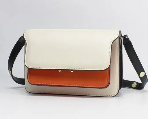 

2019 New Brand Women's Small Flap Bag Genuine Leather Messenger Bag Hasp Dress Bag Small Luxury Designer Shoulder Bag.
