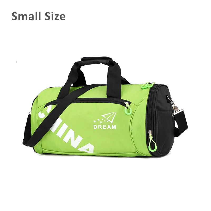 Scione Мужская водонепроницаемая дорожная сумка, Женская нейлоновая спортивная сумка через плечо, светильник, Повседневная сумка для багажа, сумка на плечо для фитнеса - Цвет: Green Small