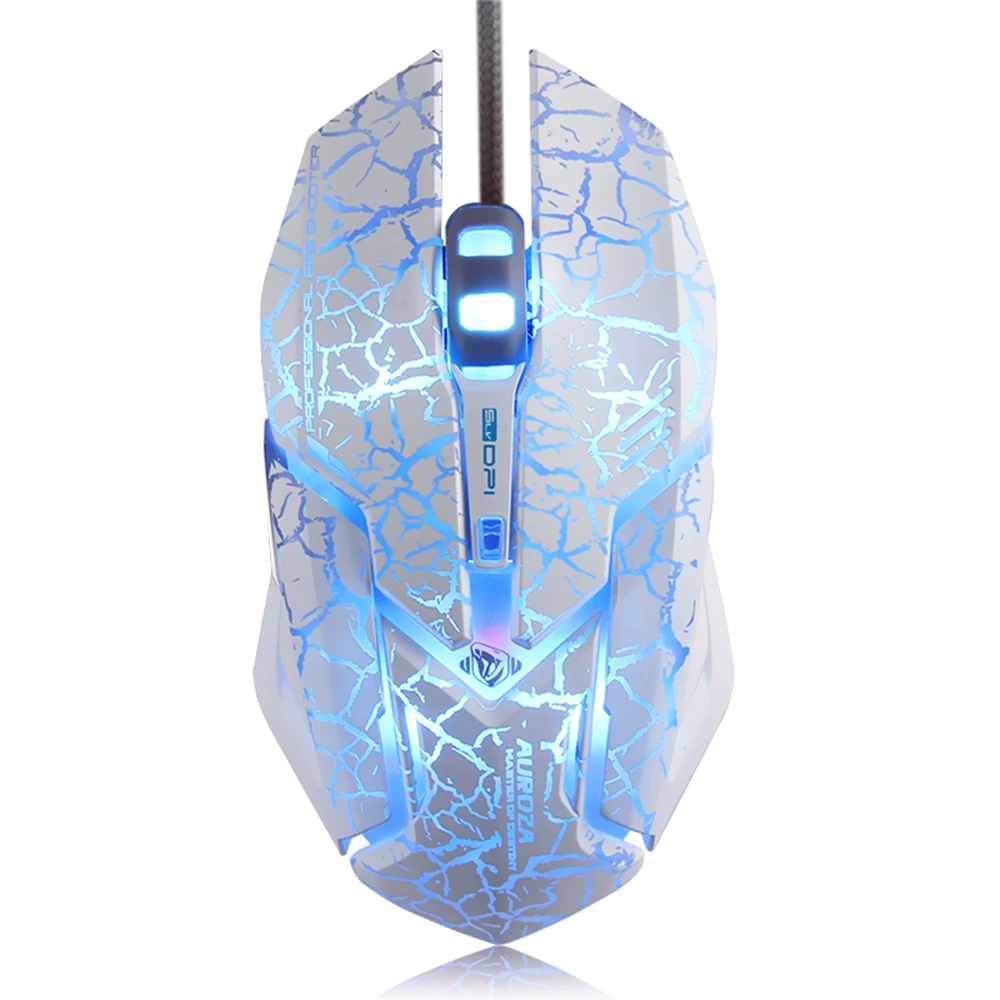 4000DPI Adjustable USB Wired Gaming Mouse 5 Colors LED Backlights