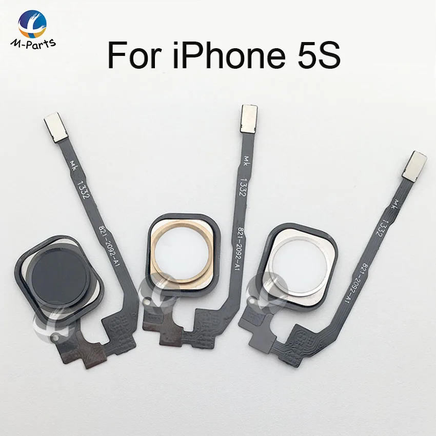Главная Кнопка с гибким шлейфом для iPhone 4 4S 5 5S SE 5C 6 6P 6S 6SP Plus полноцветный домашний