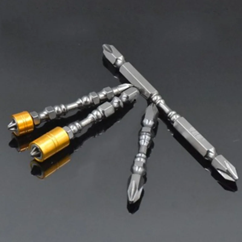 

2018 New 4Pcs/Set Strong Hardness Magnetic Phillips Screwdriver Bit Double Head Electric Durable Long Bits Tool Steel Drills
