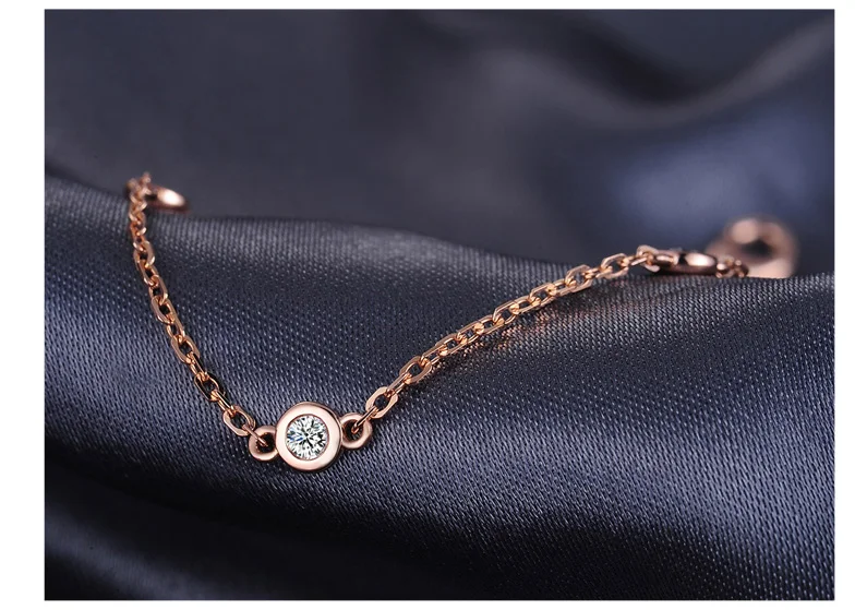 18k Pure Rose Gold Natural Bracelet Women Fashion Bangle Romantic Female Jewelry Girl Gift Party Trendy Hot Sale Good