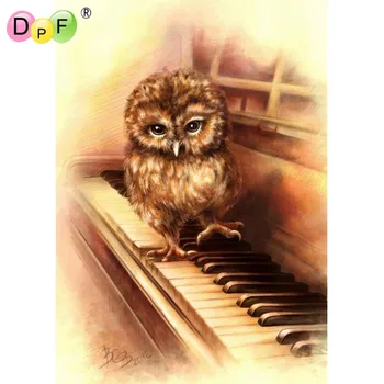 

Craft 5D Diamond Painting Cross Stitch animal Resin Mosaic Whole Crystle Picture Diamond Embroidery Needlework piano owl