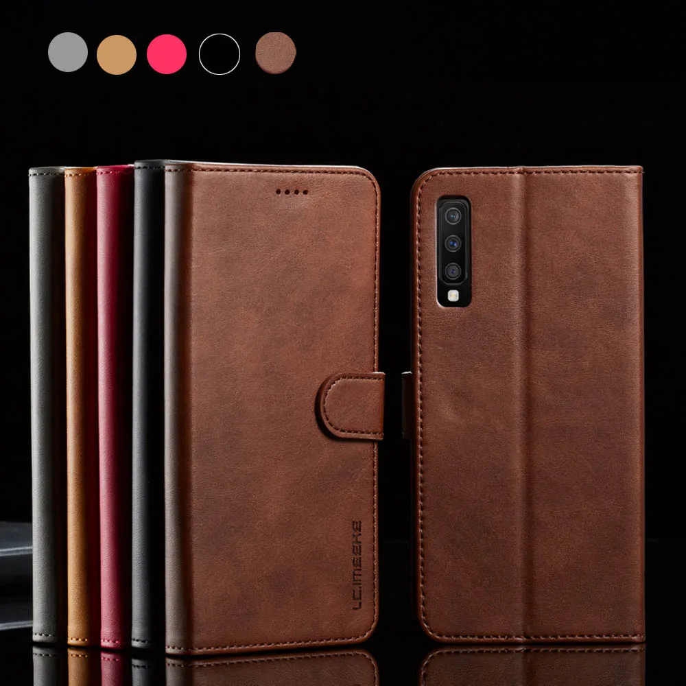 

Flip Leather Cover Wallet For Samsung J6 2018 J6Plus A5 A8 2018 Stand Holder Phone Case for Galaxy A9s/A9 2018 A750 J4 Plus 2018