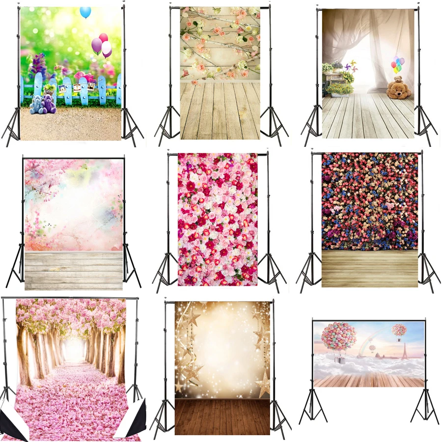 3x5FT / 5x7FT Romantic Flowers Theme Photography Background Studio