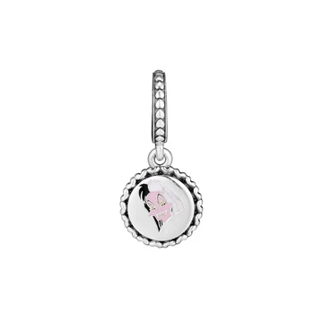 

CKK Silver 925 Jewelry Dangle Charm Features Cruella De Vil and ''Vain, Vile and Vicious Beads Fits Original Bracelets